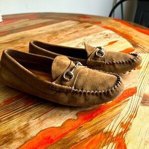 Gucci Horsebit Detailed Slip-On Loafers Sz 39